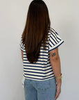 SusyMix - T-shirt righe blu