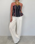 Tensione In - Pantalone in tencel bianco