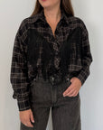 Tensione In - Camicia con frange nera