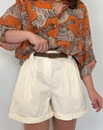 Haveone - Short in cotone con pence burro