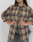 Civico23 - Camicia flanella tortora