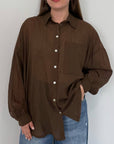 Haveone - Camicia in mussola moro