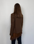 Haveone - Giacca doppio bottone doppio tessuto
