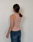 SusyMix- Canotta vogatore costine rosa