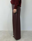 Tensione In - Pantalone Giusi similpelle bordeaux