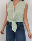 Tensione In - Camicia smanicata menta