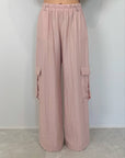 Haveone - Pantalone cargo cipria