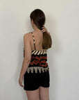 Haveone - Canotta zigzag nera e india
