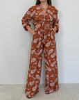 SusyMix - Pantalone paisley papaya