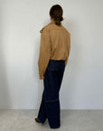 Haveone - Bomber in suede miele