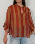 Haveone - Camicia righe larghe india/sabbia