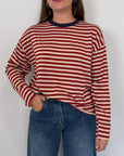 Haveone - Maglia scatola bordeaux