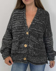 Haveone - Cardigan tre bottoni nero