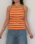 Haveone - Canotta vogatore righe papaya