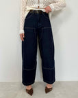 SusyMix - Pantalone western blu denim