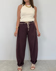 SusyMix - Pantalone no stellina in lino fico