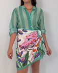 Haveone - Gonna pareo giaguaro e orchidea