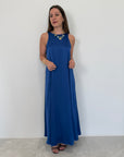 Tensione - Abito vogatore in viscosa blu