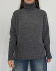 Tensione In - Maglione con coste grigio