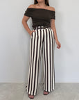 Haveone - Pantalone rigato moro