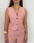 Haveone - Gilet easy rosa