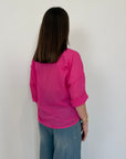 PRE-ORDINE 15/06: Haveone - Camicia in mussola di cotone fuxia