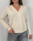 SusyMix - Cardigan basic beige