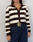 SusyMix - Cardigan rigato moro