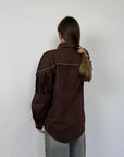 SusyMix - Camicia in suede e frange