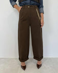 SusyMix - Pantalone con catena moro