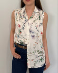 SusyMix - Camicia smanicata floreale