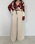 Tensione In - Pantalone a palazzo misto lino