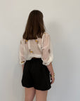 Haveone - Short in cotone con pence nero