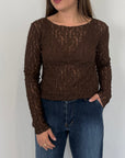 Haveone - Maglia in pizzo moro
