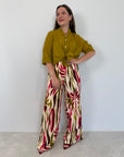 Haveone - Pantalone tropical india/olio