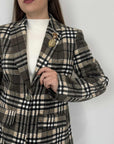 SusyMix - Giacca/cappotto check verde