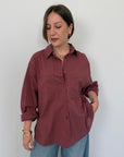 Haveone - Camicia leggera in cotone india