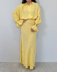 Haveone - Abito con bracciali giallo