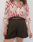 Haveone - Short in cotone con pence moro