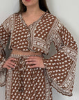 Two way - Maglia etnica con manica campana