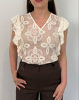Please - Canotta in pizzo