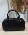 CIvico23 - Borsa baguette vera pelle nero