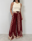 Haveone - Pantalone in viscosa etnico india