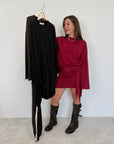 Haveone - Abito corto con manica trapezio