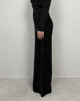 Haveone - Pantalone in paillettes nero