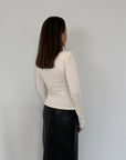 SusyMix - Maglia con spalline panna