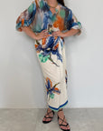 Haveone - Gonna pareo lunga orchidea blu