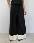 Tensione In - Pantalone palazzo bicolor