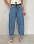 SusyMix - Pantalone con stellina chambray
