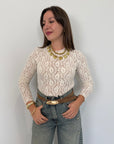 Haveone - Body in pizzo bianco